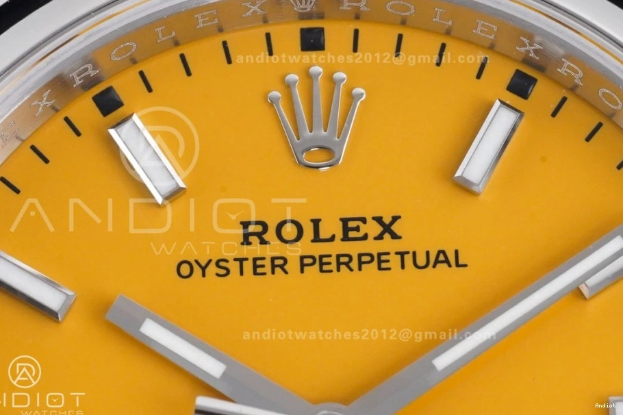 Perpetual V2 Dial DD3230 1:1 Best VSF 36mm Oyster 904L Steel Yellow Edition 126000 0416
